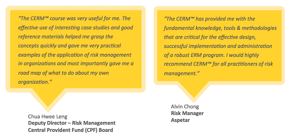Testimonials for ARiMI CERM Certification